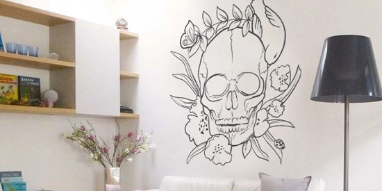 Stickers tête de mort