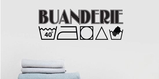 Stickers Buanderie - Laverie