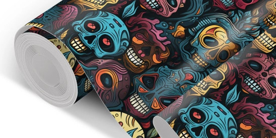 Films adhésifs tête de mort