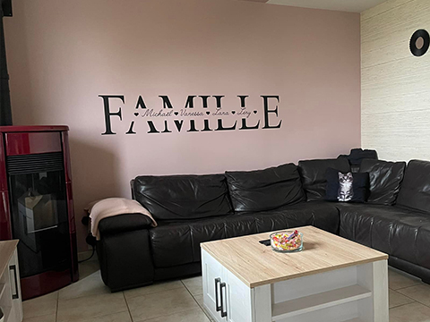 stickers famille personnalisé