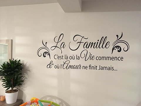stickers citation famille