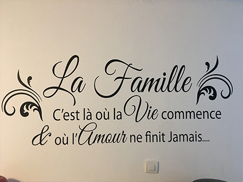 Stickers citation famille